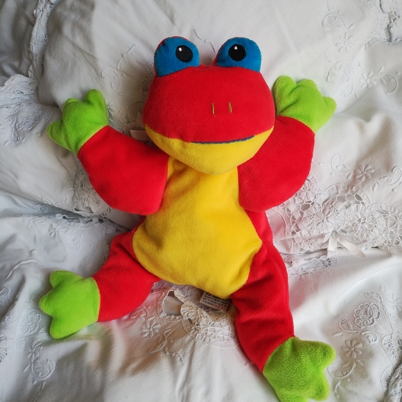 🎀 3/ $20 Vintage TY Stuffed Frog EUC - Picture 2 of 5